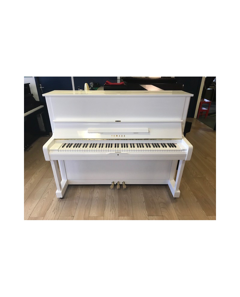 Piano d'occasion Yamaha U1 blanc